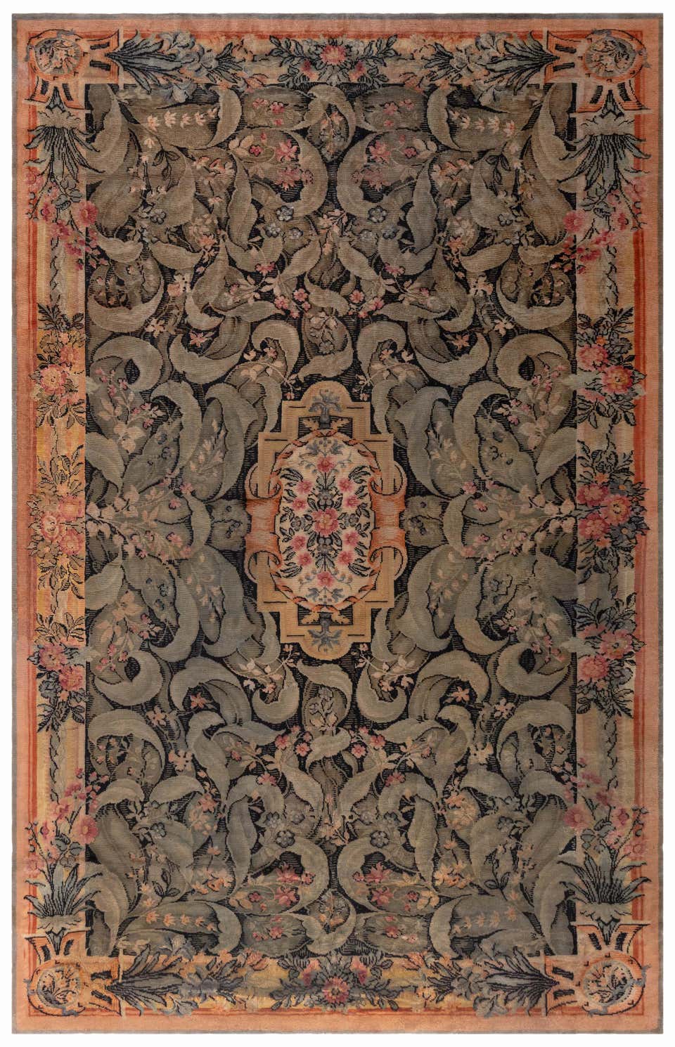 Oversized Antique French Savonnerie Rug For Sale at 1stDibs | rococo ...