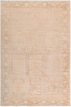 Tappeto Doris Leslie Blau Antico Turco Marrone Astratto Botanico