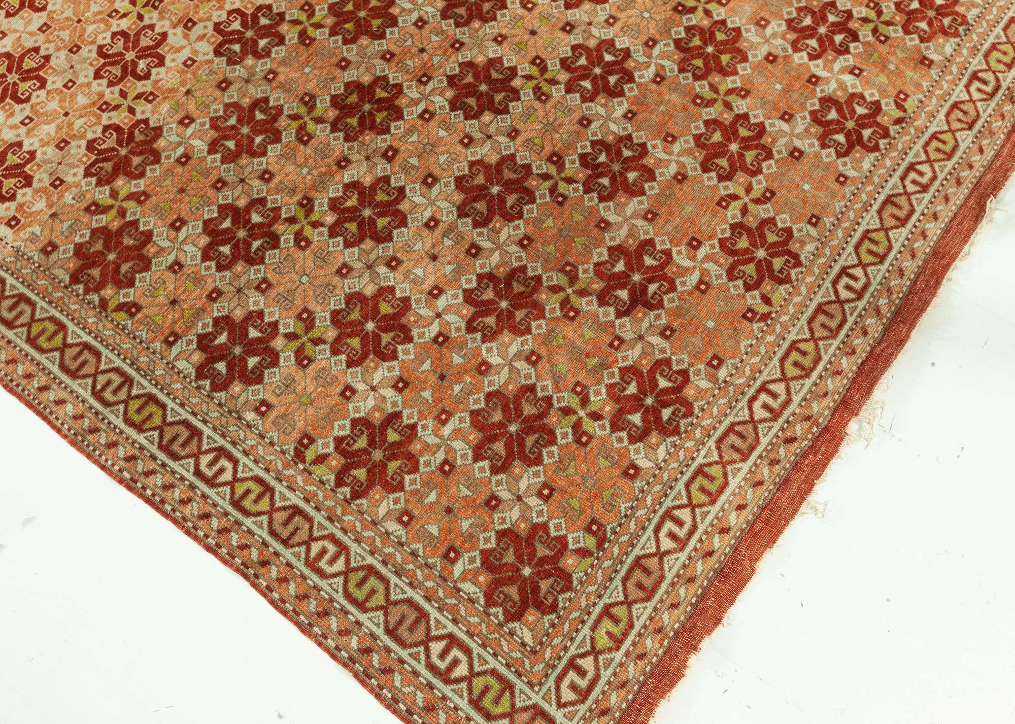 Wool Early 20th Century Antique Turkish Rug For Sale