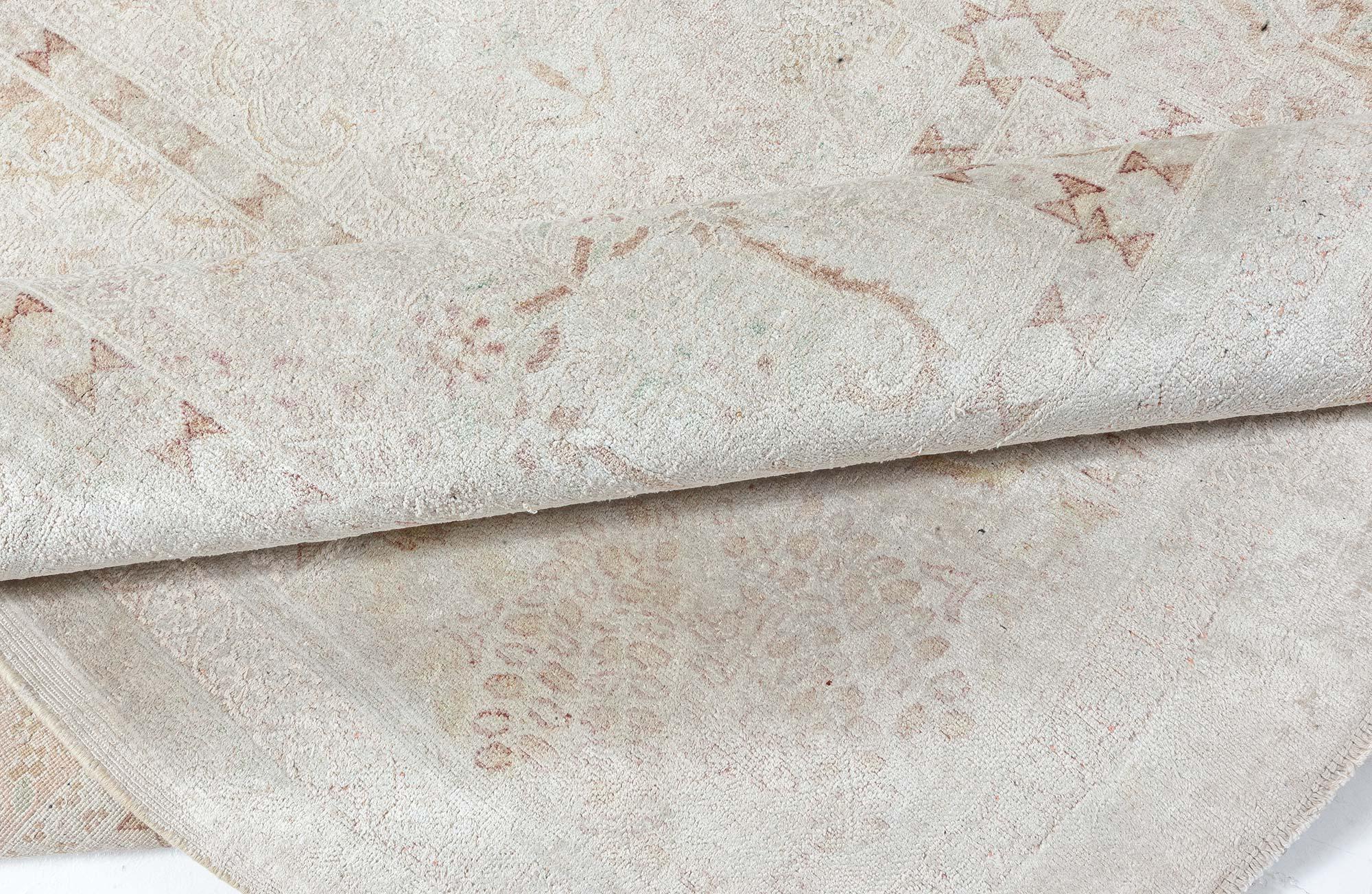 Turc Doris Leslie Collection Blau Tapis de soie turc antique en vente