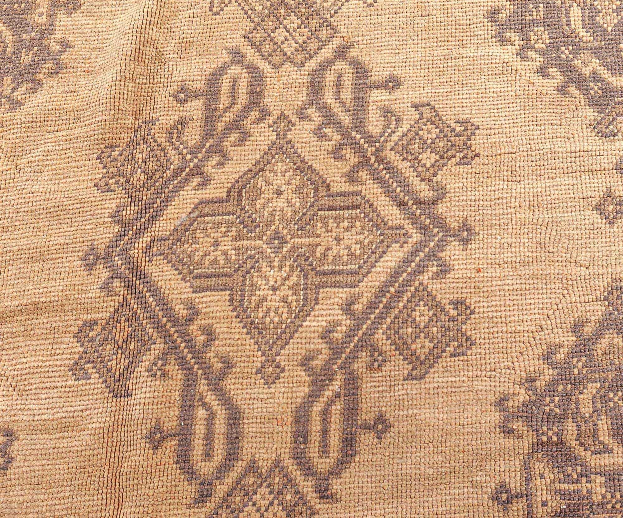 Authentic 1900s Oversized Turkish Oushak rug
Size: 19'0