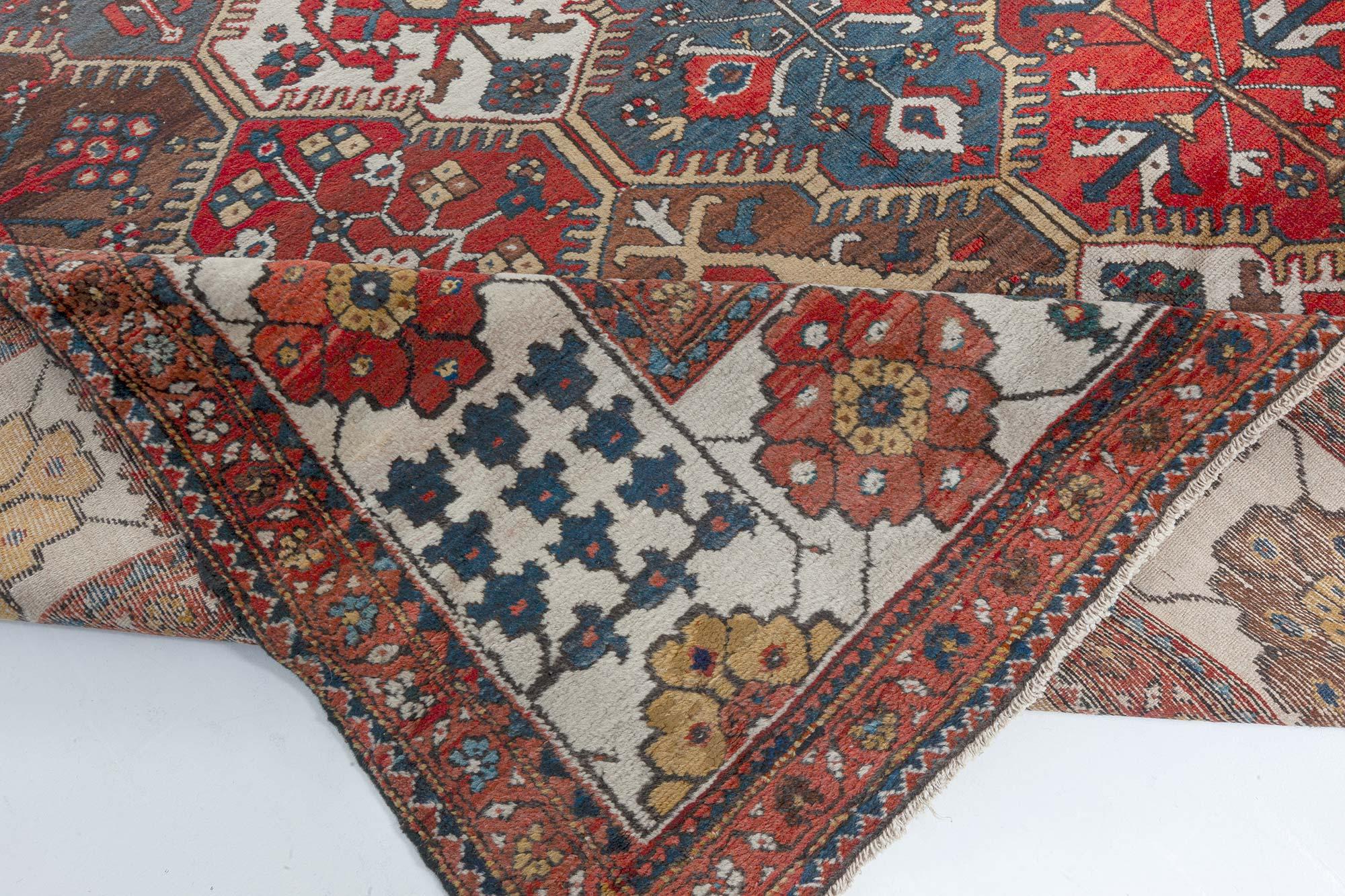Authentic 19th Century Persian Bakhtiari Carpet For Sale 1