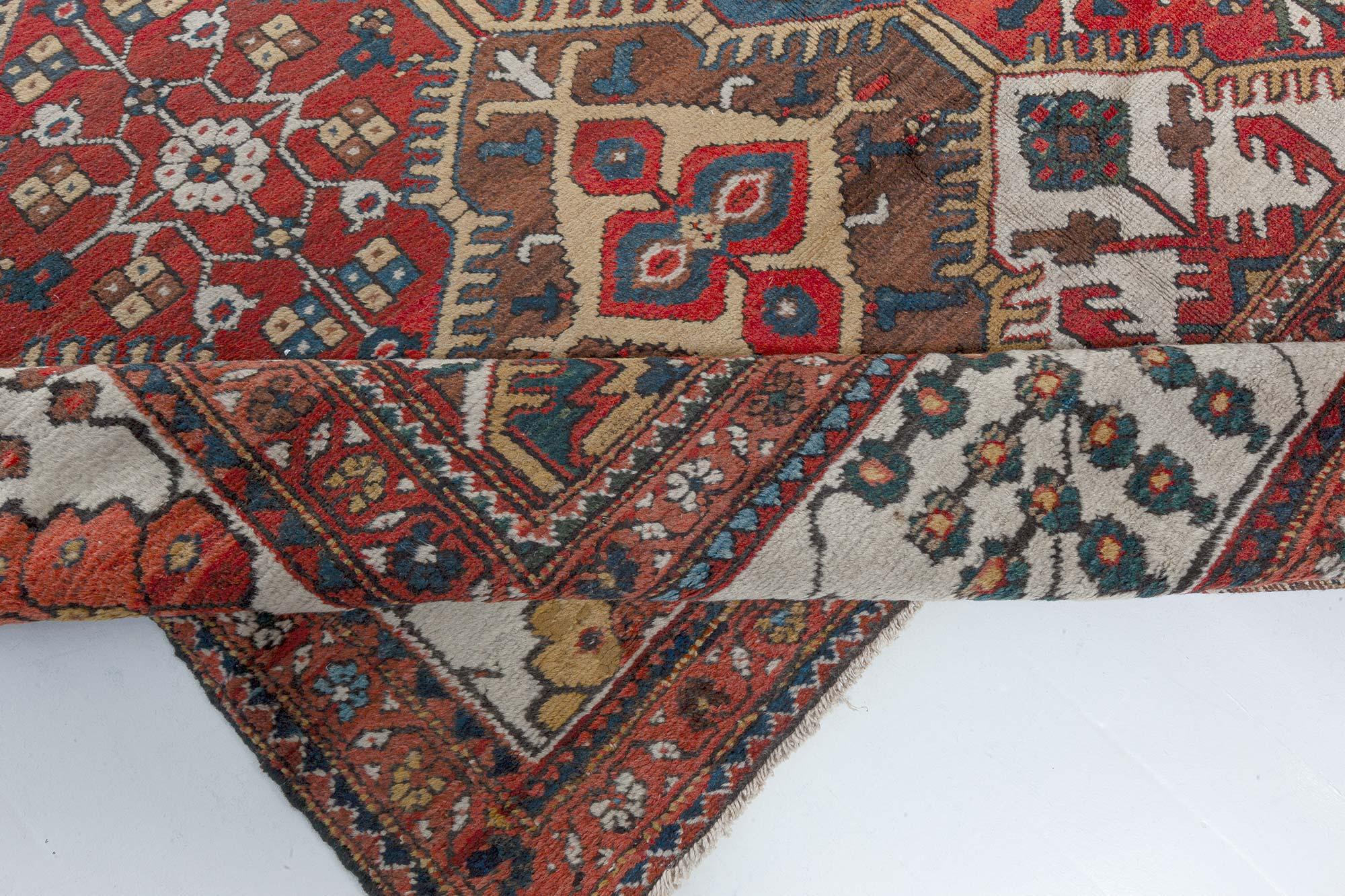 Authentic 19th Century Persian Bakhtiari Carpet For Sale 2