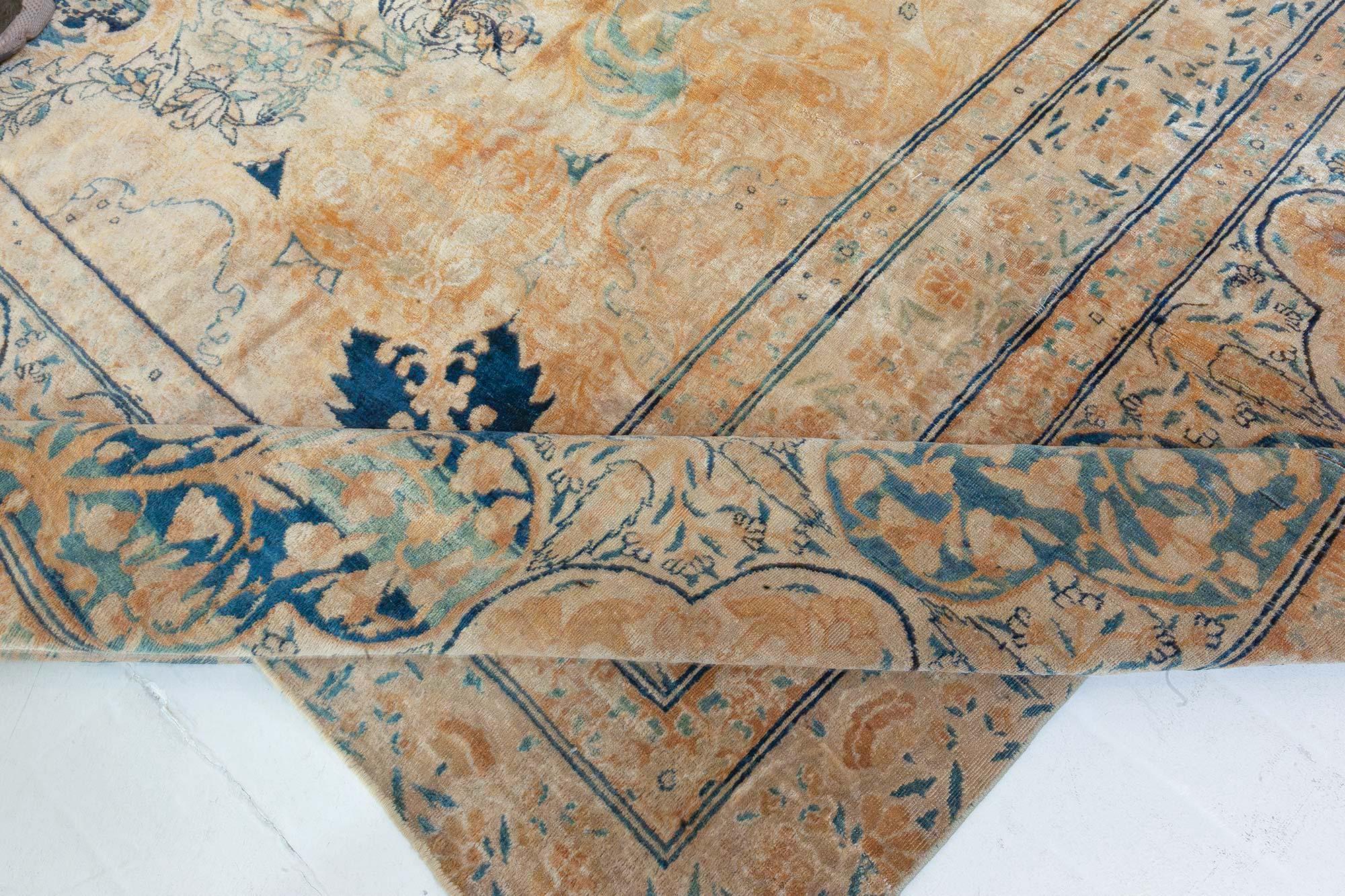 Authentic 19th Century Persian Kirman Carpet For Sale 8