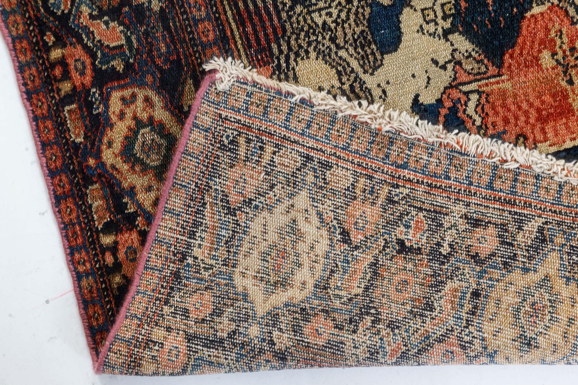 Authentic 19th Century Persian Senneh Rug For Sale 2
