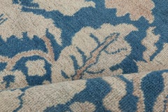 Doris Leslie Blau Authentic North Indian Navy Handmade Wool Rug