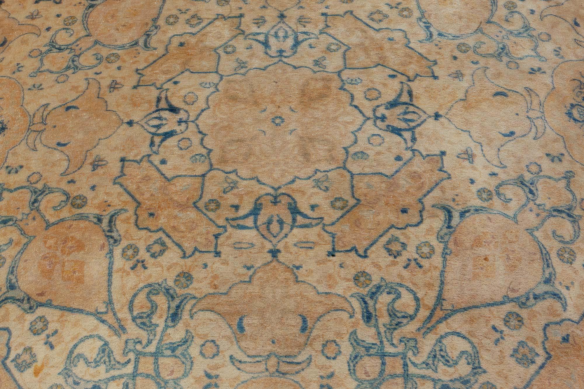 Authentic Persian Tabriz Vintage Handmade Carpet For Sale 2