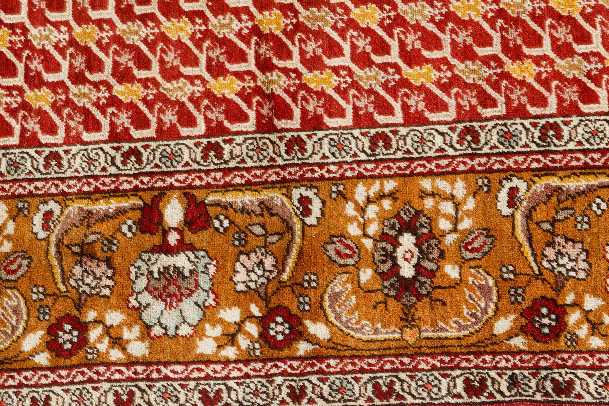 Hand-Woven Authentic Turkish Oushak Handmade Wool Carpet