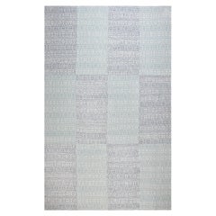 Doris Leslie Blau Collection Contemporary Blue, White Flat-Weave Rug
