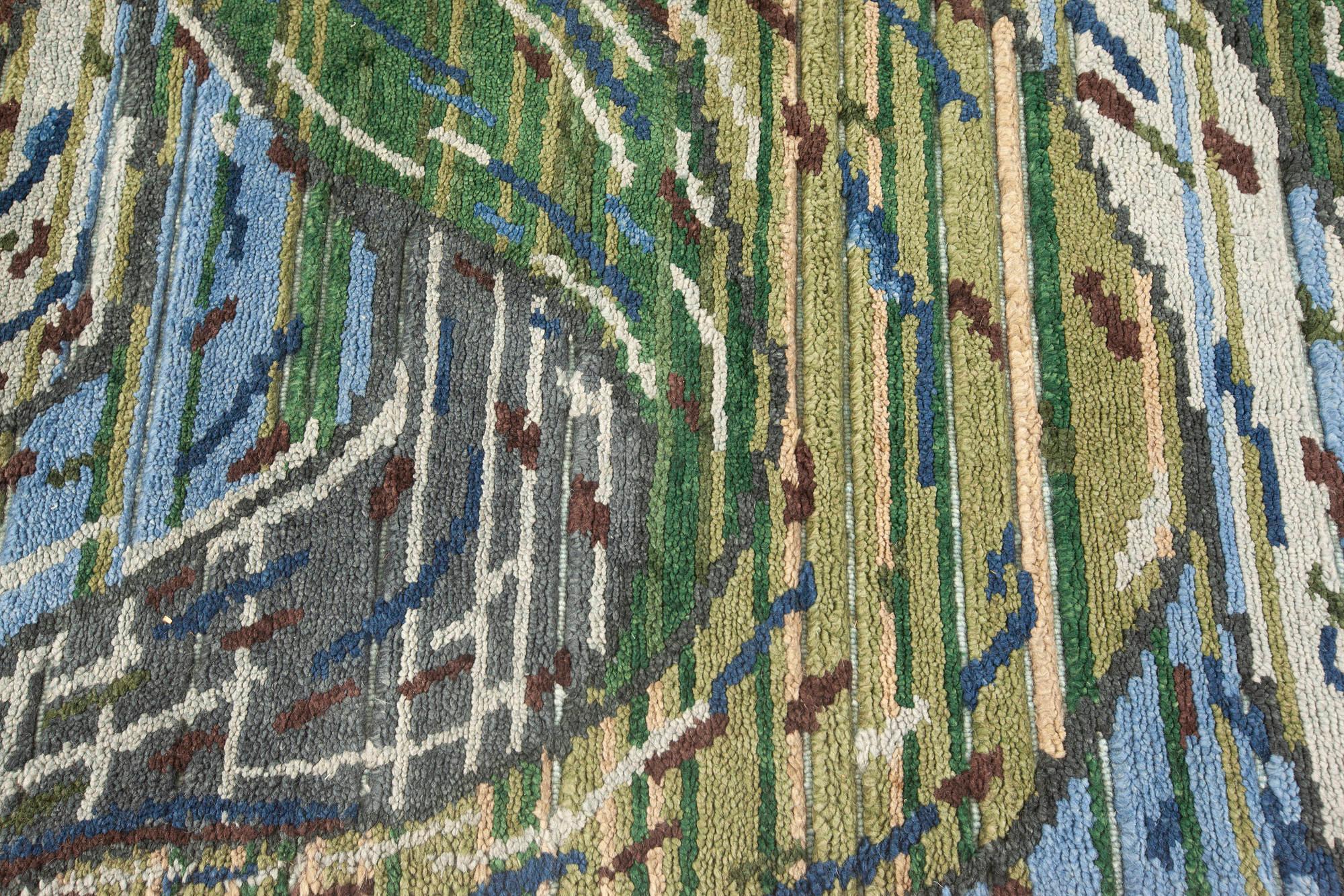 Modern Contemporary Cyclone Hand Knotted Wool Rug by Doris Leslie Blau