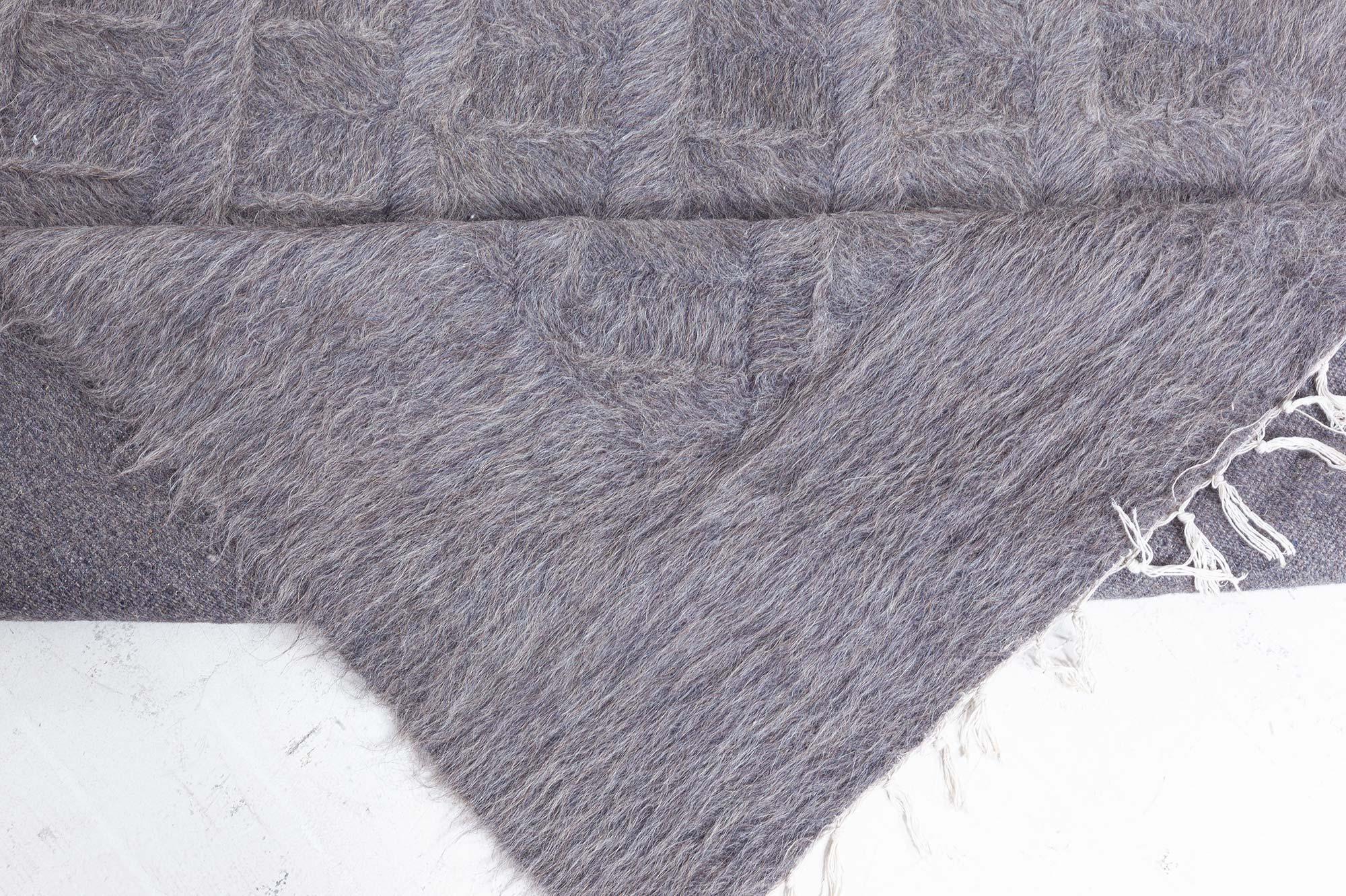 Doris Leslie Blau Collection Zeitgenössischer Läufer aus Ziegenhaar (Handgewebt) im Angebot