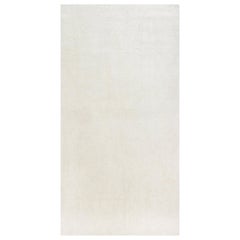 Doris Leslie Blau Collection Contemporary Moroccan Style White Handmade Wool Rug