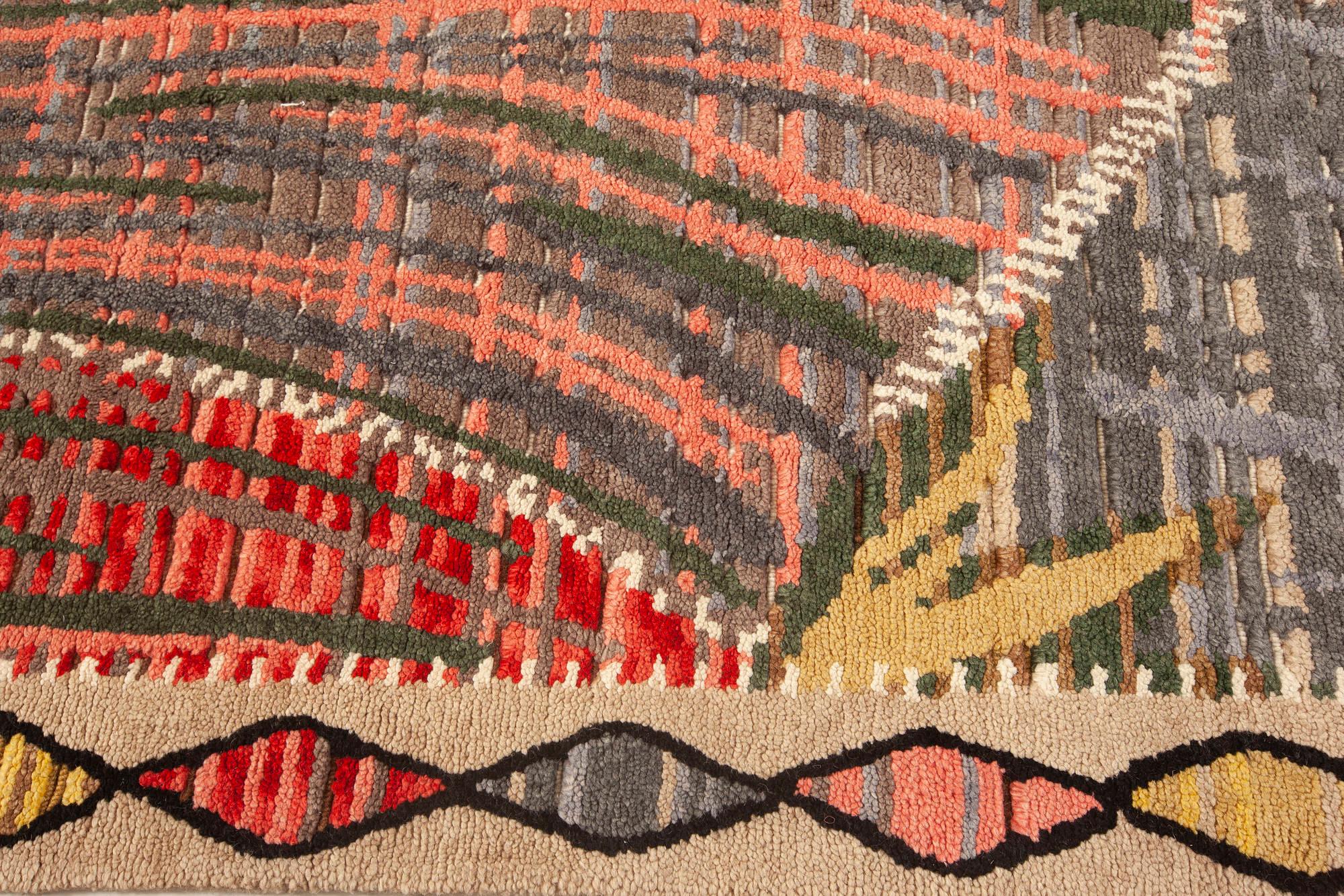 Wool Contemporary Patchwork Rug by Doris Leslie Blau