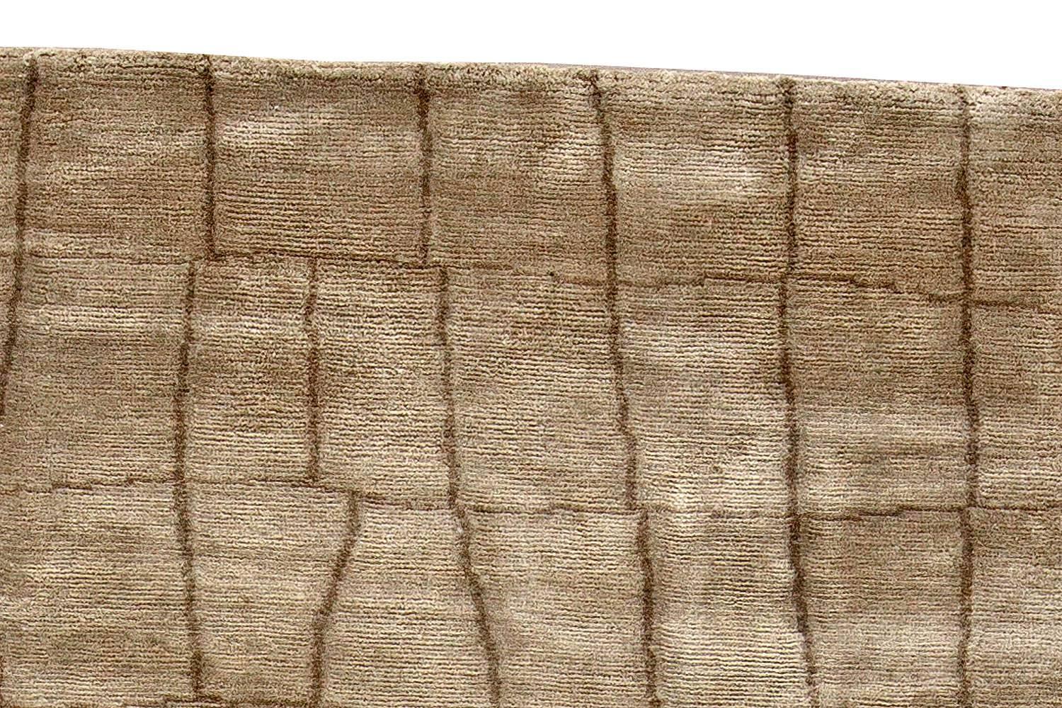 Hand-Knotted Luxurious Silk Rug with Grey Crocodile Skin Design by Doris Leslie Blau For Sale