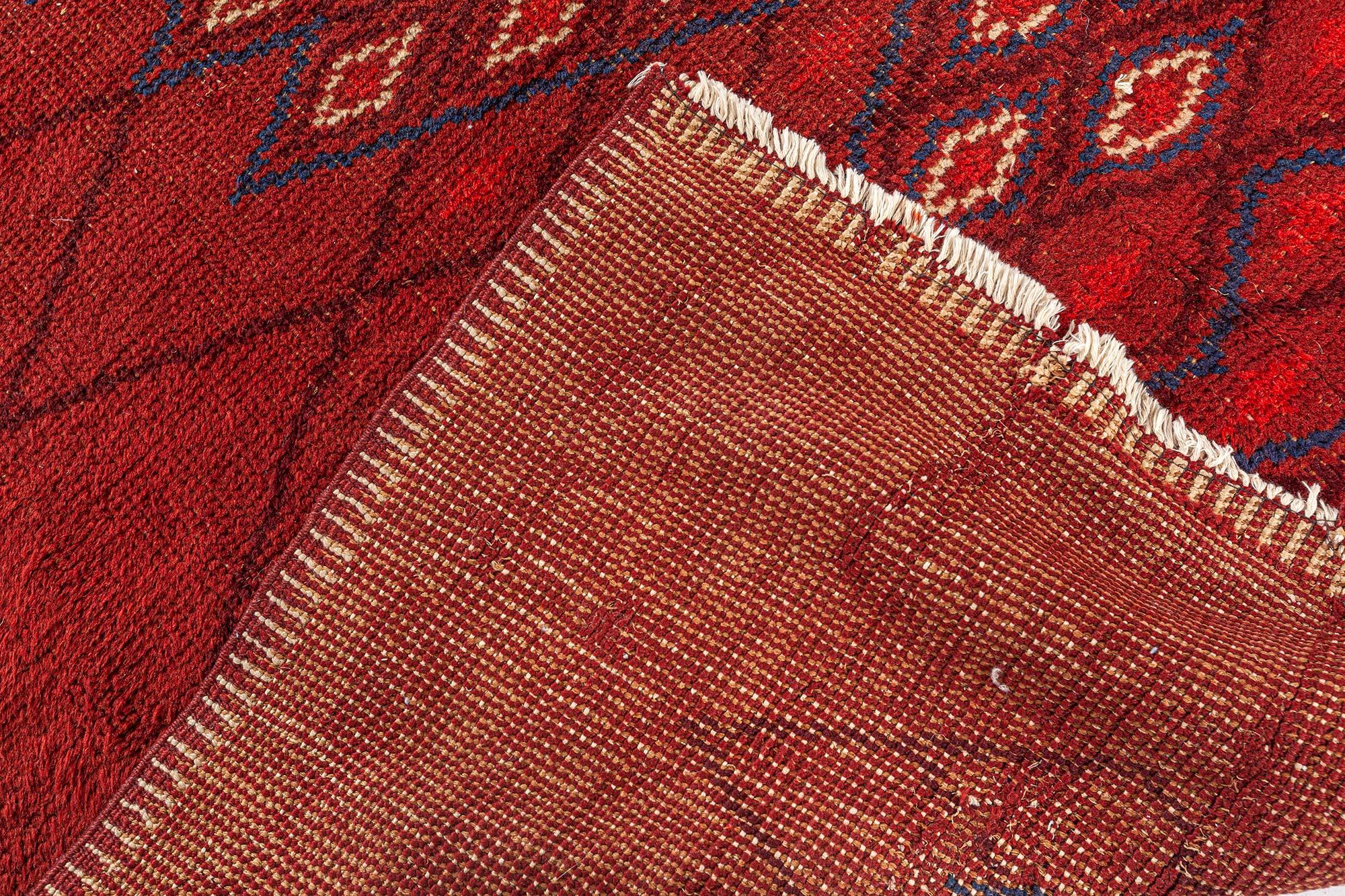 Französischer roter art deco teppich von Paule Leleu (Wolle) im Angebot