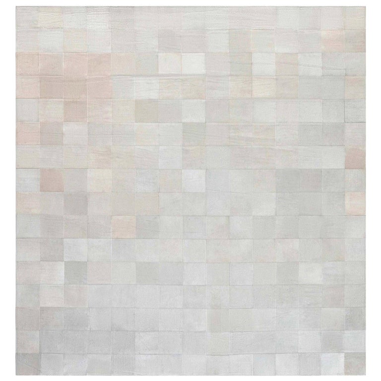 Doris Leslie Blau Collection Geometric, Patchwork Cowhide Rug 8×10