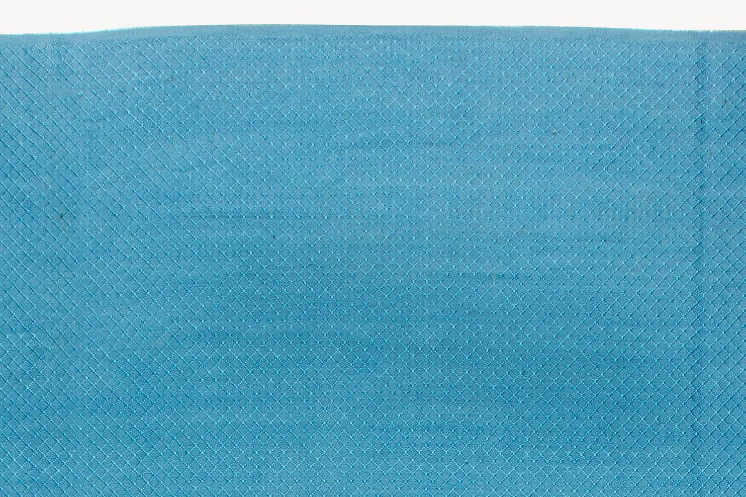 Noué à la main Tapis à tissage plat bleu massif contemporain de haute qualité de la collection Doris Leslie Blau en vente