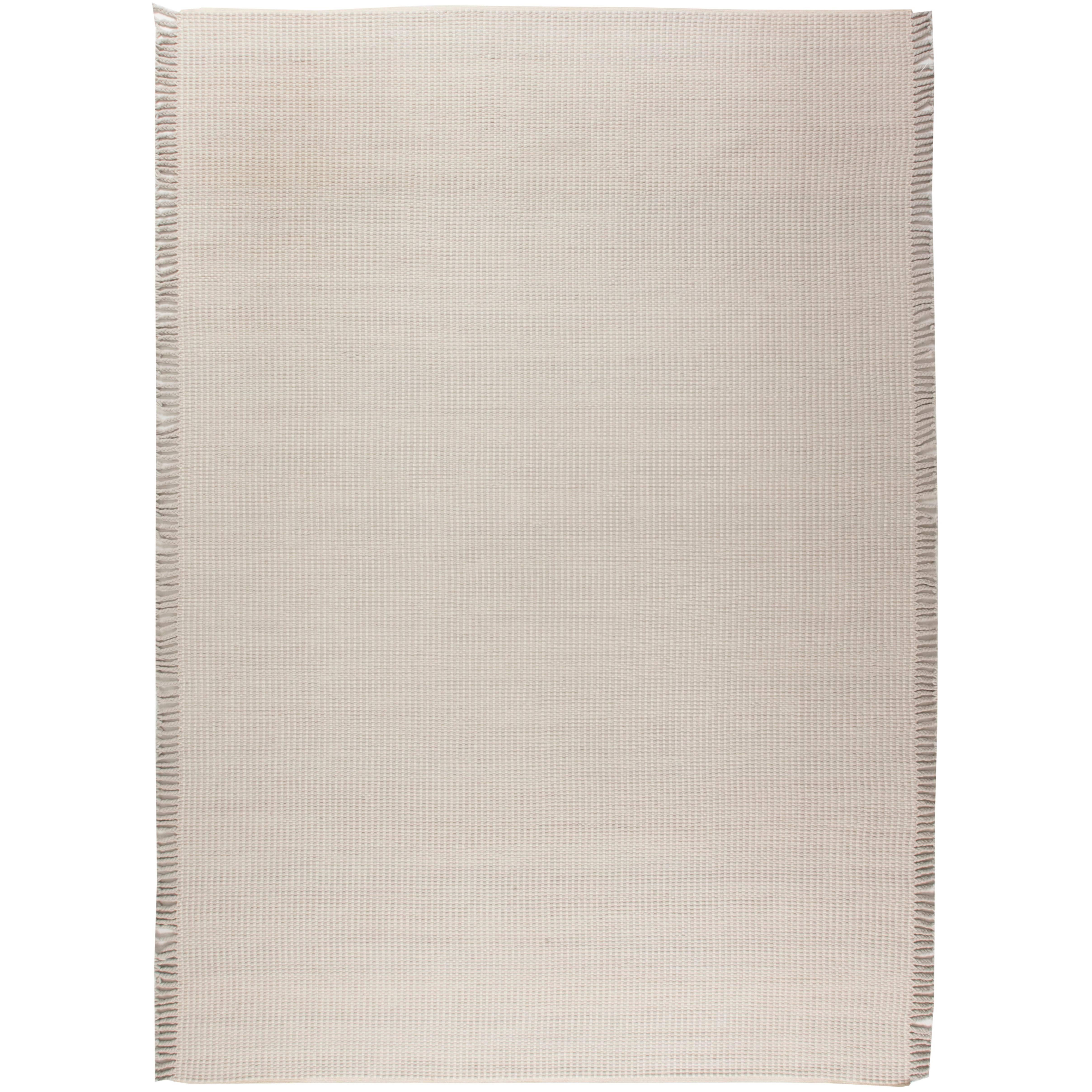 Modern Beige and Gray FlatWeave Wool Rug by Doris Leslie Blau For Sale