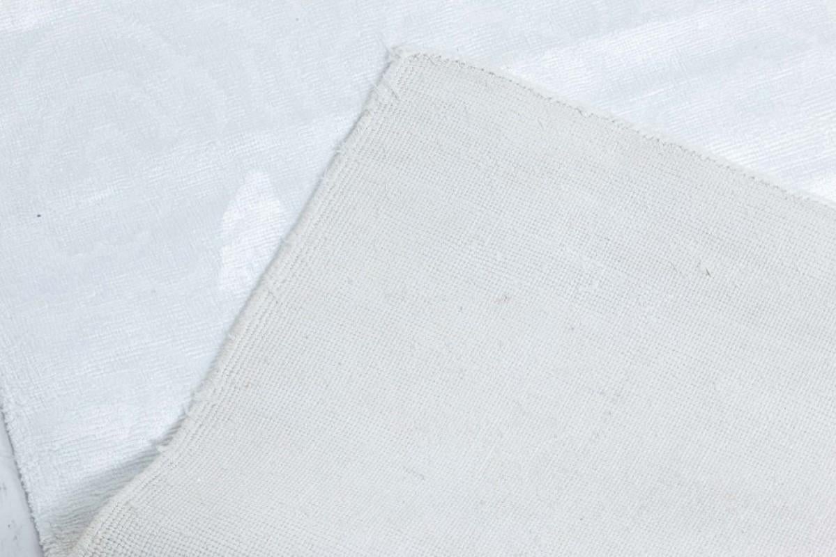 Doris Leslie Blau Kollektion Hochwertiger weißer Kamelie handgefertigter Seidenteppich (21. Jahrhundert und zeitgenössisch) im Angebot