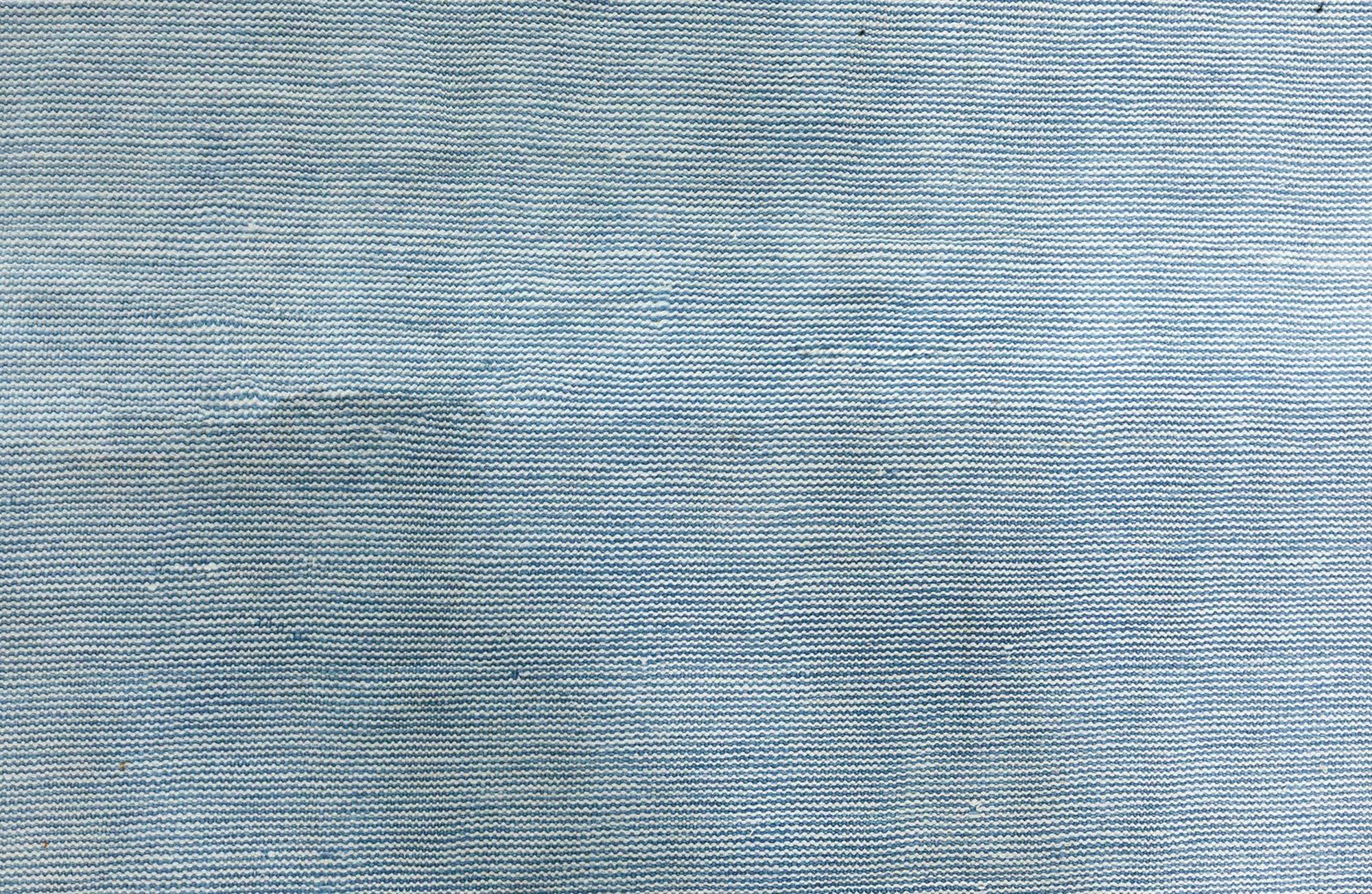 Large Vintage Indian Dhurrie blue rug
Size: 17'9