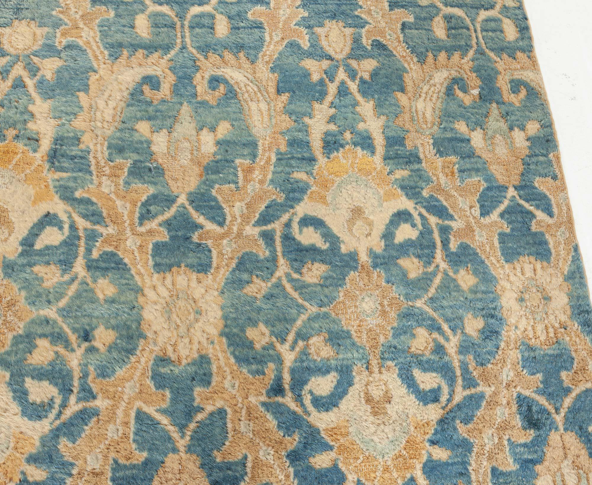 Wool Doris Leslie Blau Mid-20th Century Mashad Runner 'Fragment' For Sale