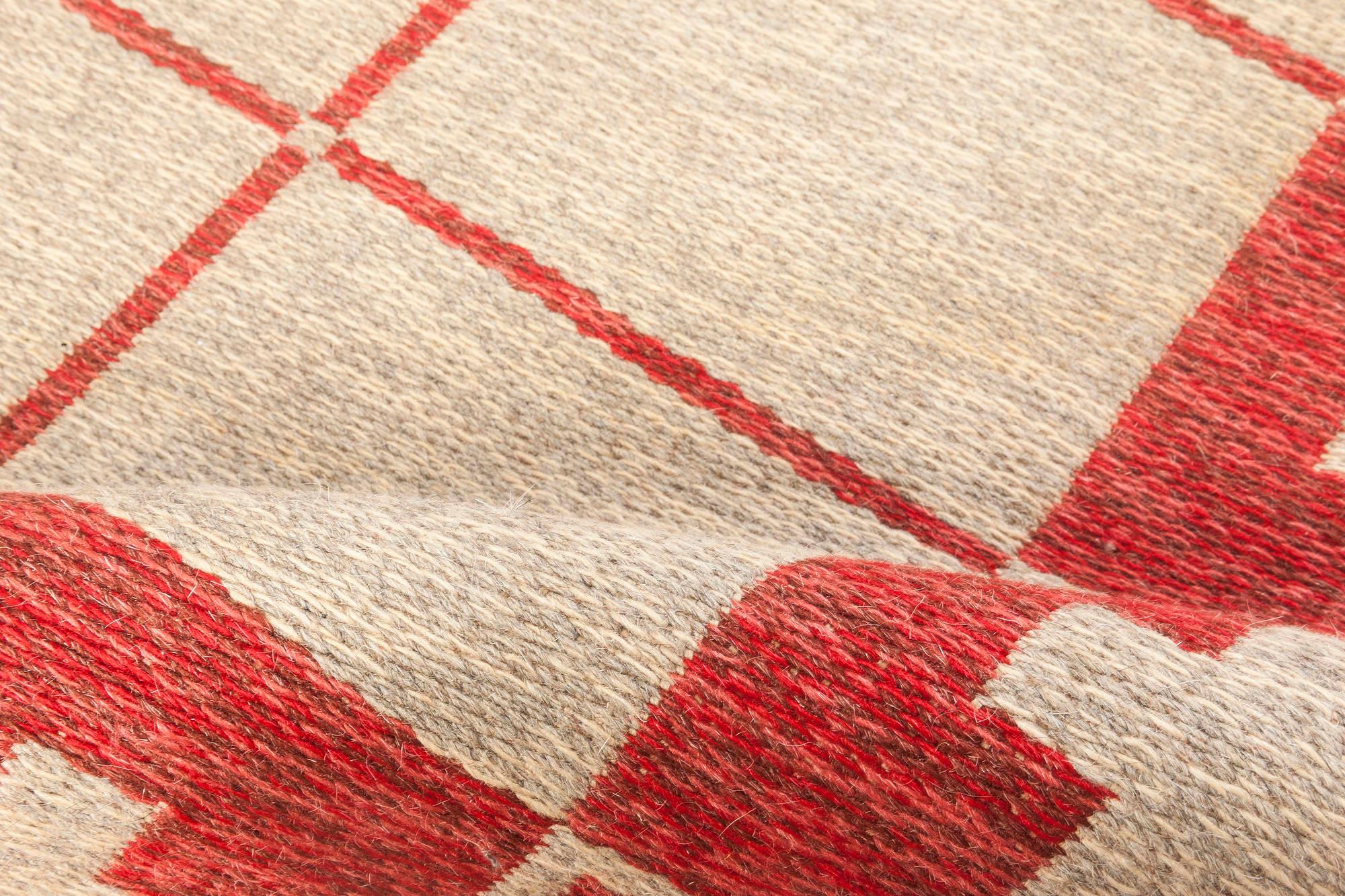Mid-20th century Swedish flat-weave wool rug
Size: 5'3