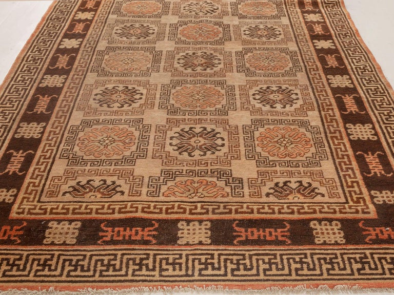 Collection Midcentury Samarkand Handmade Wool Rug For Sale at 1stDibs