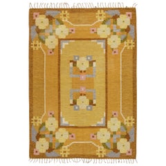 Doris Leslie Blau Collection Midcentury Swedish Flat-Weave Rug by Ingegerd Silow