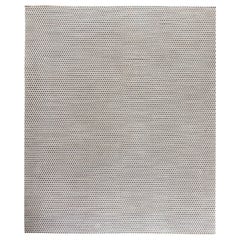 Modern Blue and White Flat-Weave Wool Rug by Doris Leslie Blau