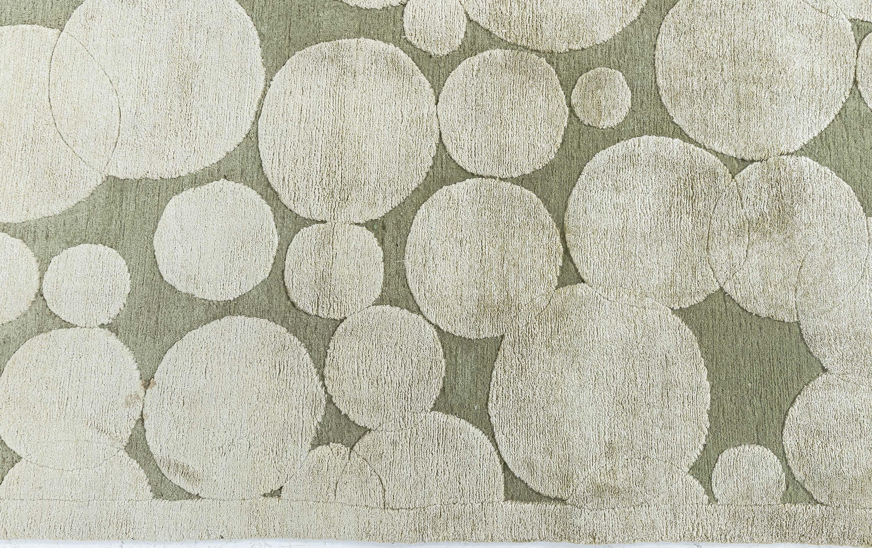 Doris Leslie Blau Collection Modern Bubble Design Rug by Alan Wanzanberg (Nepalesisch) im Angebot
