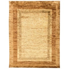 Modern Geometric Handmade Hemp Rug by Doris Leslie Blau