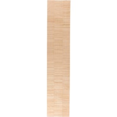 Modern Striped Kilim Beige, Brown Flat-Weave Runner by Doris Leslie Blau
