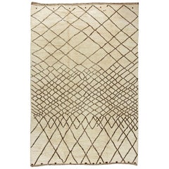 Doris Leslie Blau Collection Moroccan Wool Rug with Tribal Diamond Design
