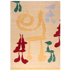 Doris Leslie Blau Collection Mother and Child Modern Handmade Wool and Silk Rug