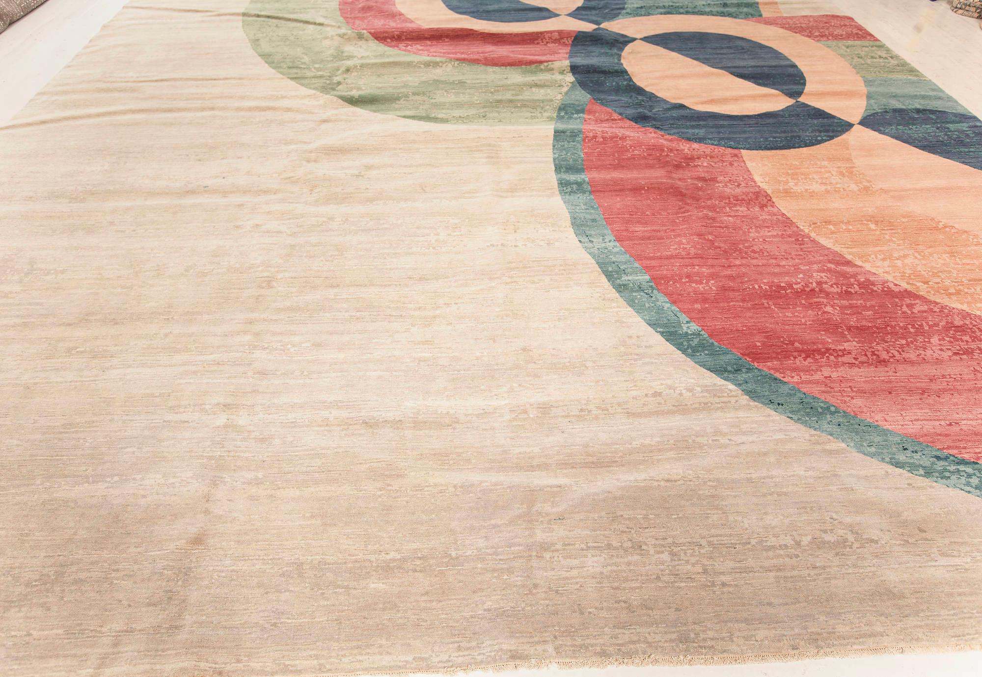 Zeitgenössisch inspirierter Art-Déco-Teppich von Doris Leslie Blau (21. Jahrhundert und zeitgenössisch) im Angebot
