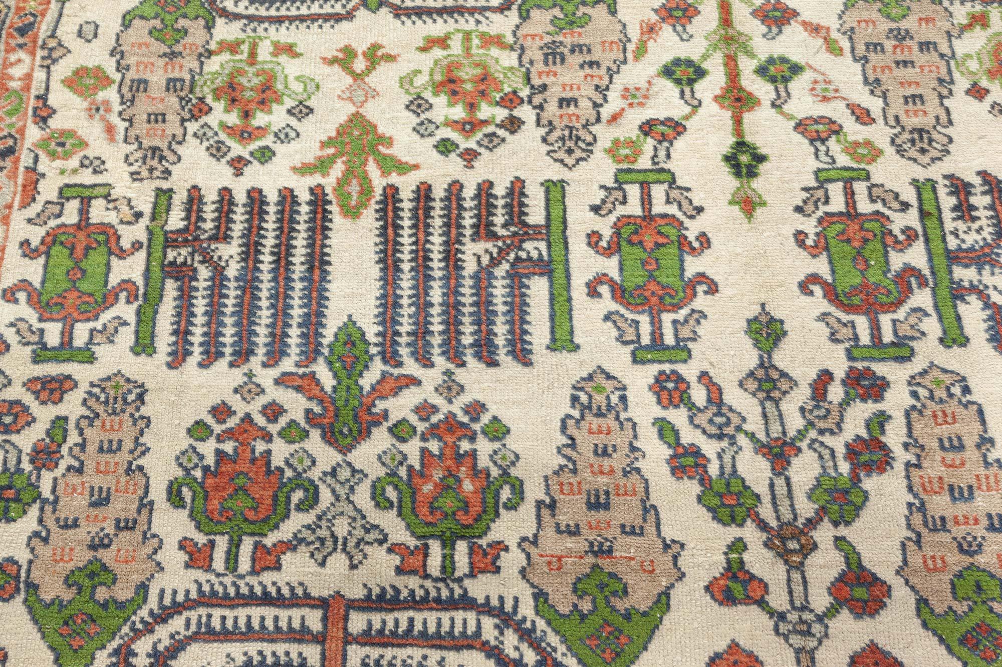 Hand-Woven Mid-20th Century Antique Persian Sultanabad Rug For Sale