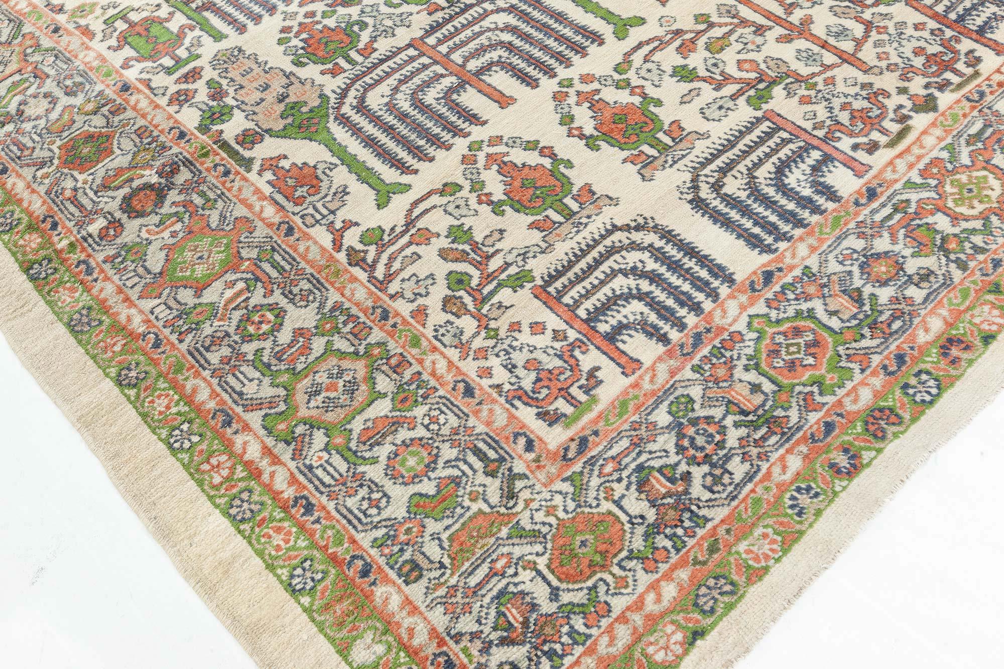 Mid-20th Century Antique Persian Sultanabad Rug For Sale 4
