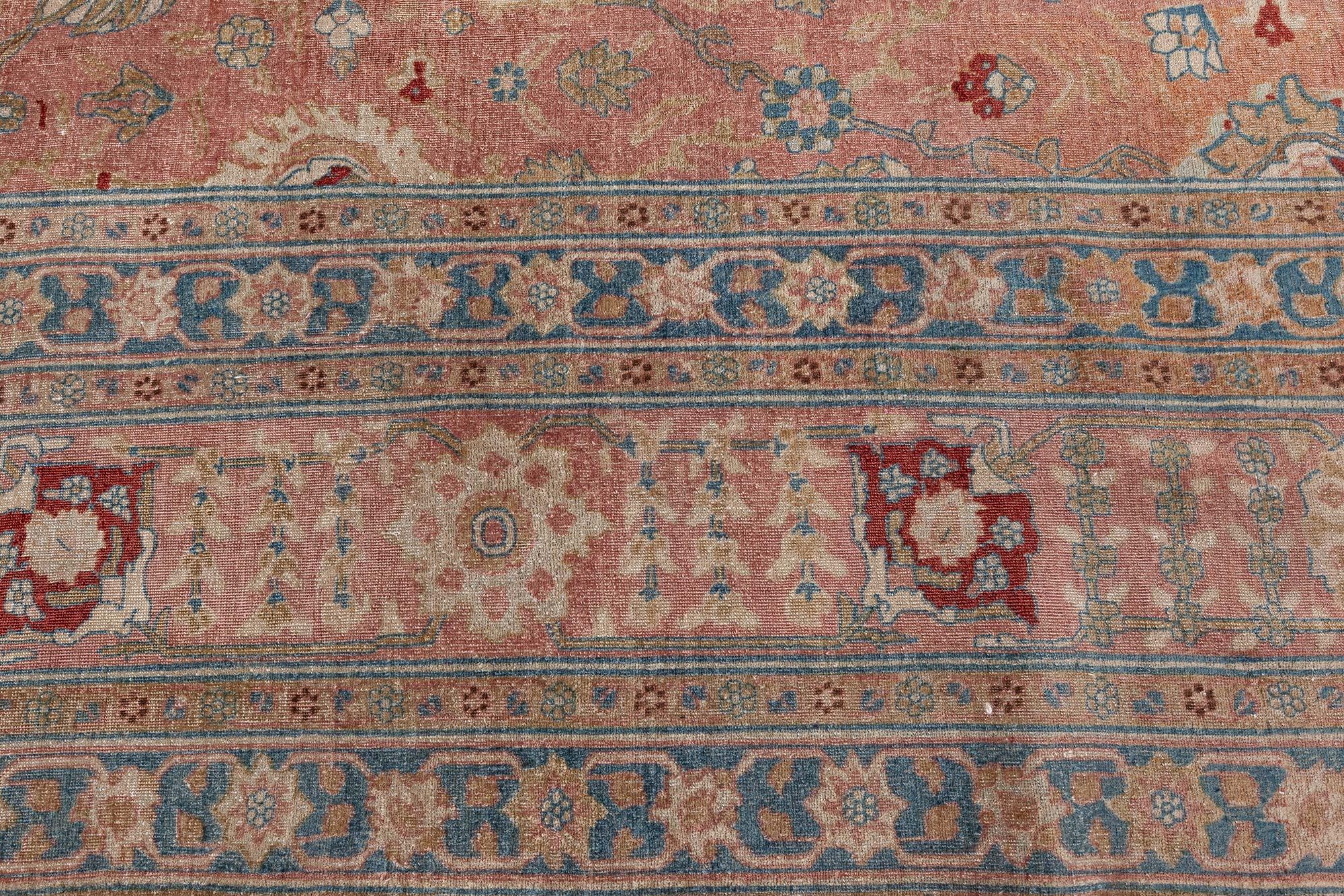 Mid-20th Century Persian Tabriz Rug In Good Condition For Sale In New York, NY