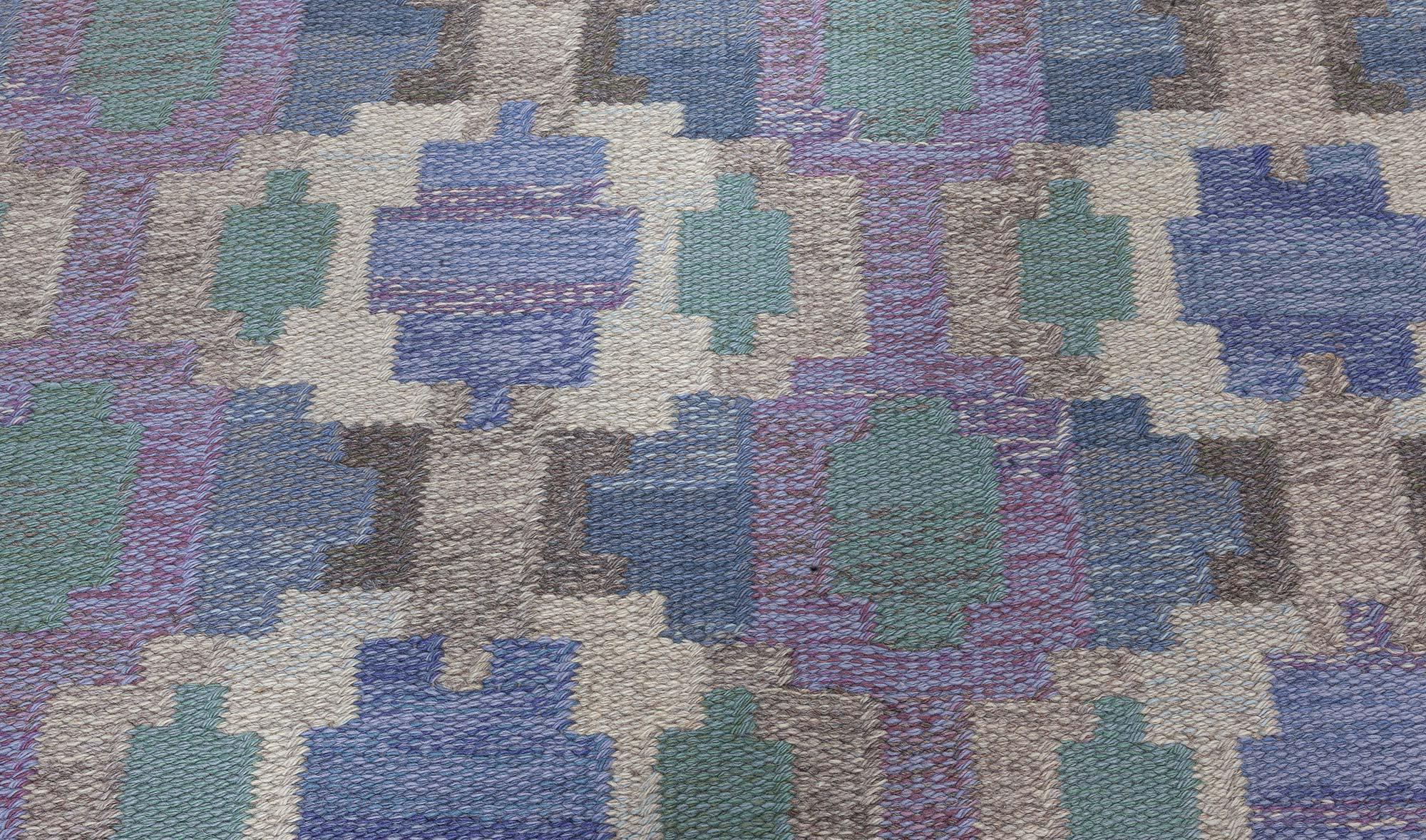 Mid-20th Century Swedish flat woven rug by Judith Johansson
Size: 5'5