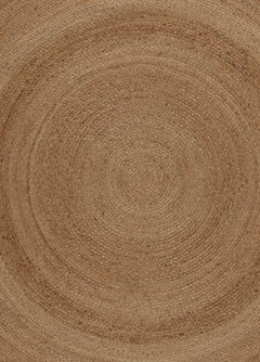Doris Leslie Blau Collection Traditional European Jute Braided Round Brown Rug