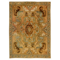 Doris Leslie Blau Collection Traditional Savonnerie Inspired High Low Wool Rug