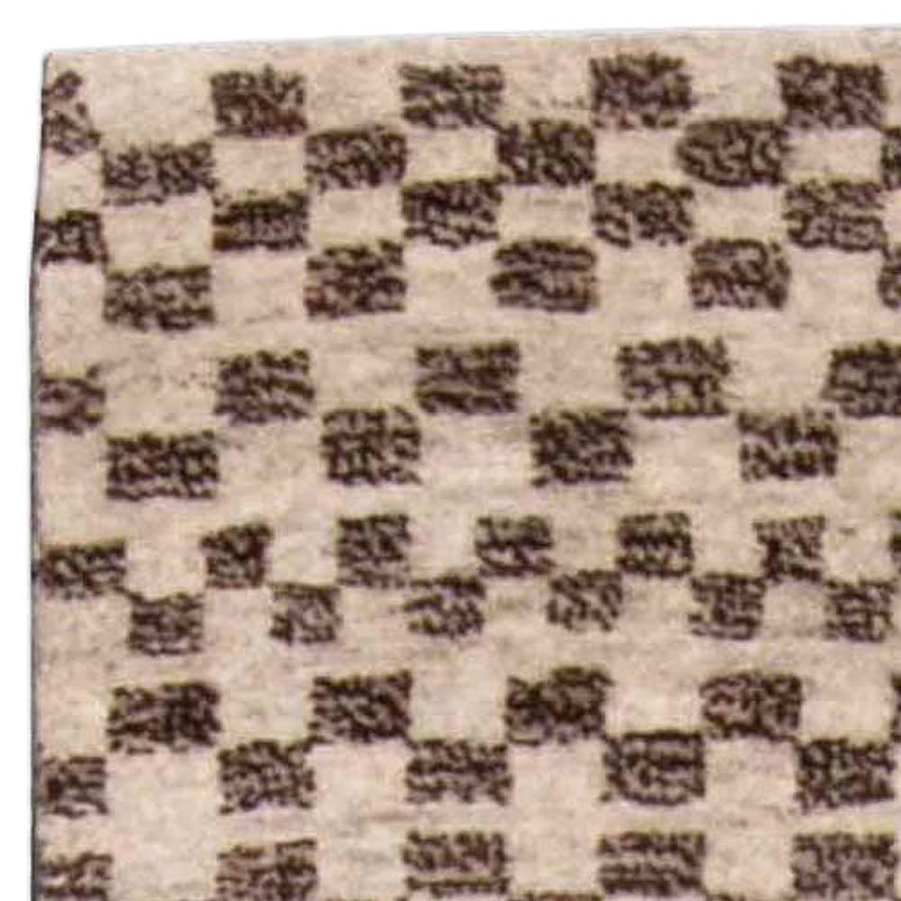 Tapis contemporain en laine nouée à la main de style marocain tribal par Doris Leslie Blau Neuf - En vente à New York, NY