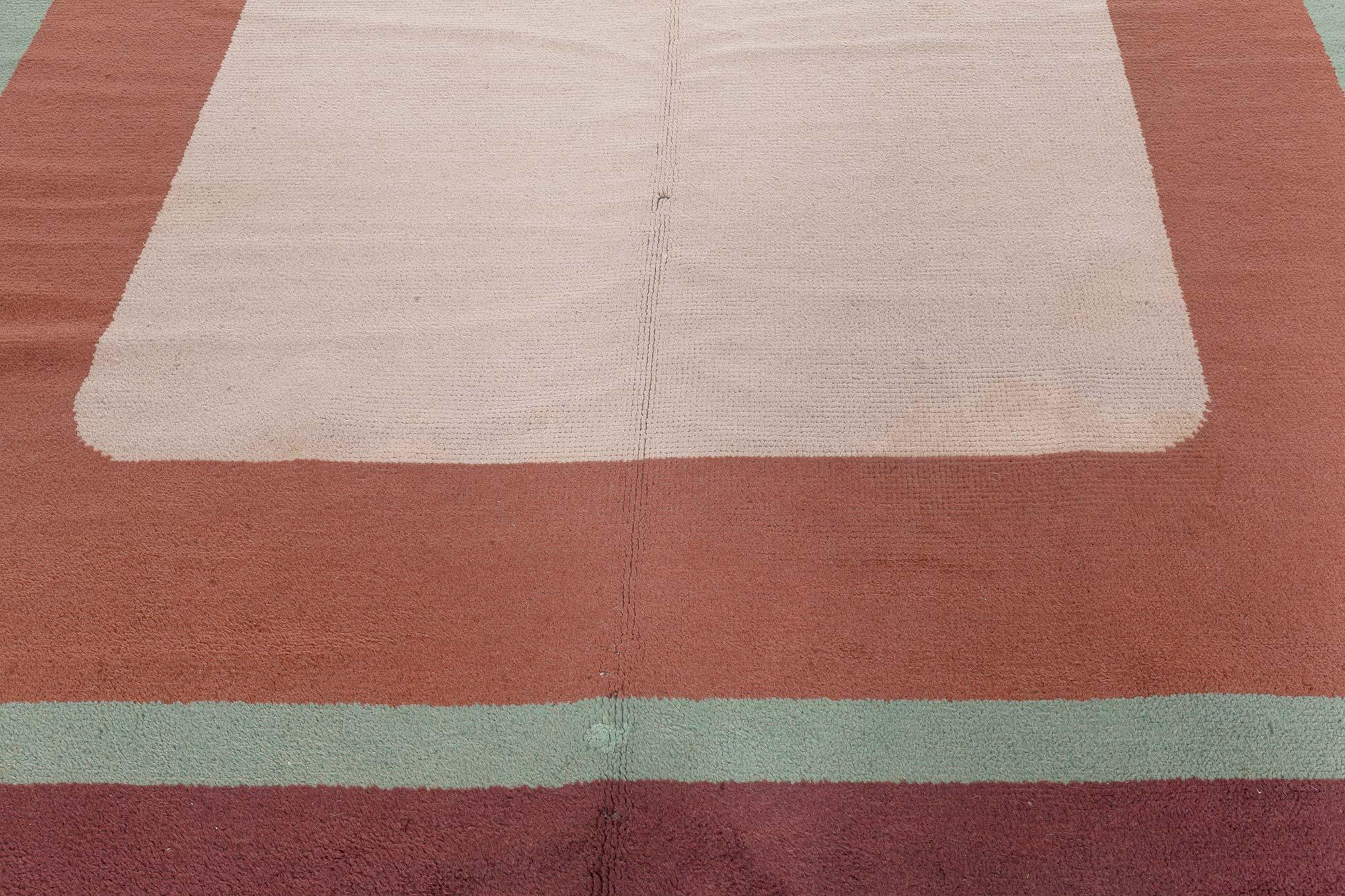 French Vintage Art Deco Rug For Sale
