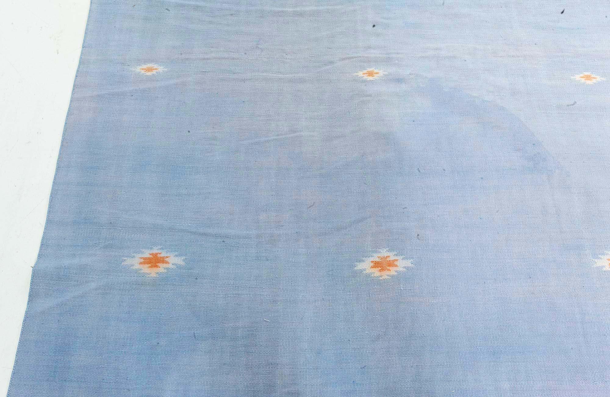 Tapis indien vintage Dhurrie
Taille : 358 × 401 cm (11'9