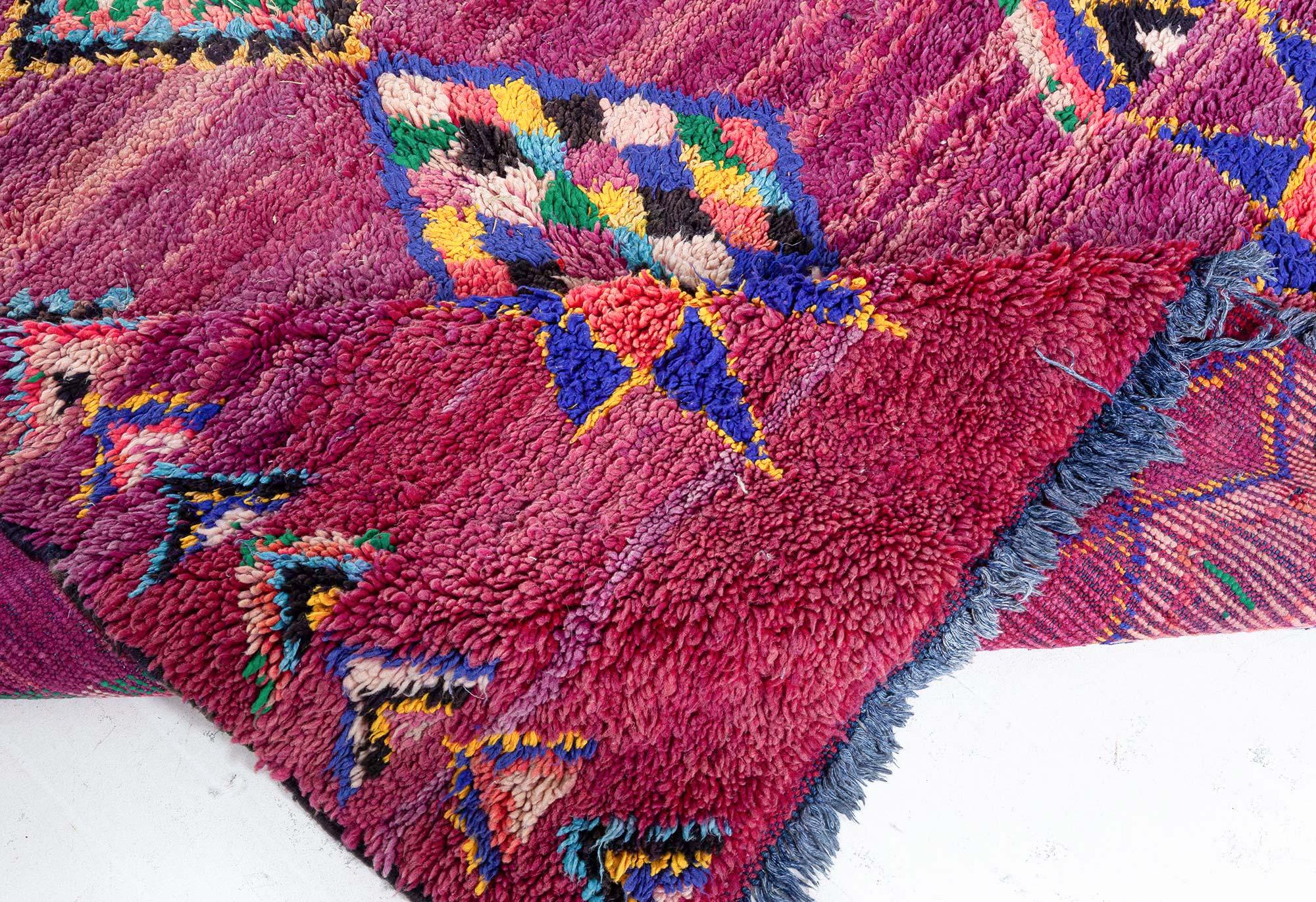 Wool Doris Leslie Blau Collection Vintage Moroccan Rug