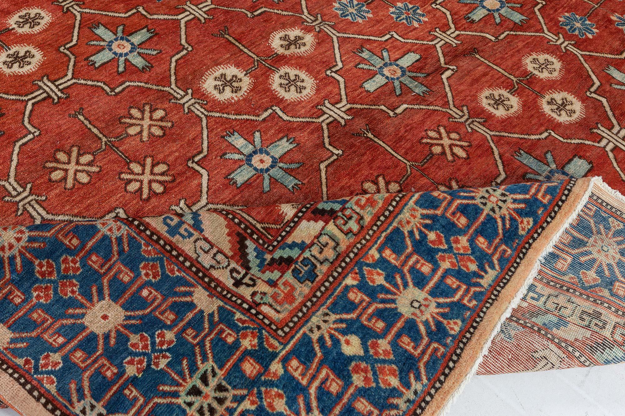 Samarkand 'Khotan' Teppich im Vintage-Stil (Ostturkestanisch) im Angebot