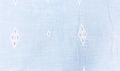 Doris Leslie Blau Dhurrie Mid-Century Light Blue Handmade Carpet
