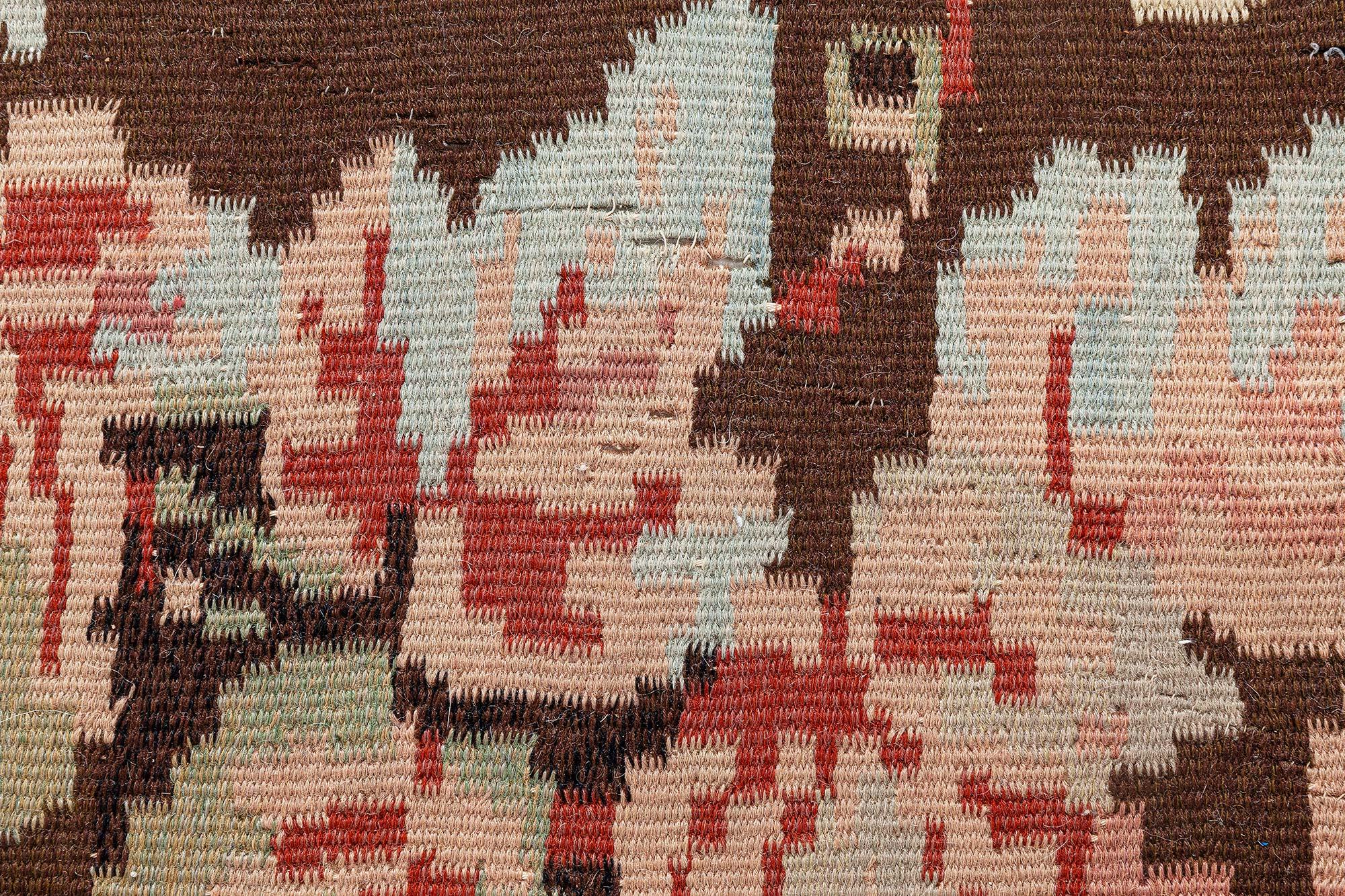 Doris Leslie Blau Early 20th Century Bessarabian Floral Handmade Rug For Sale 2