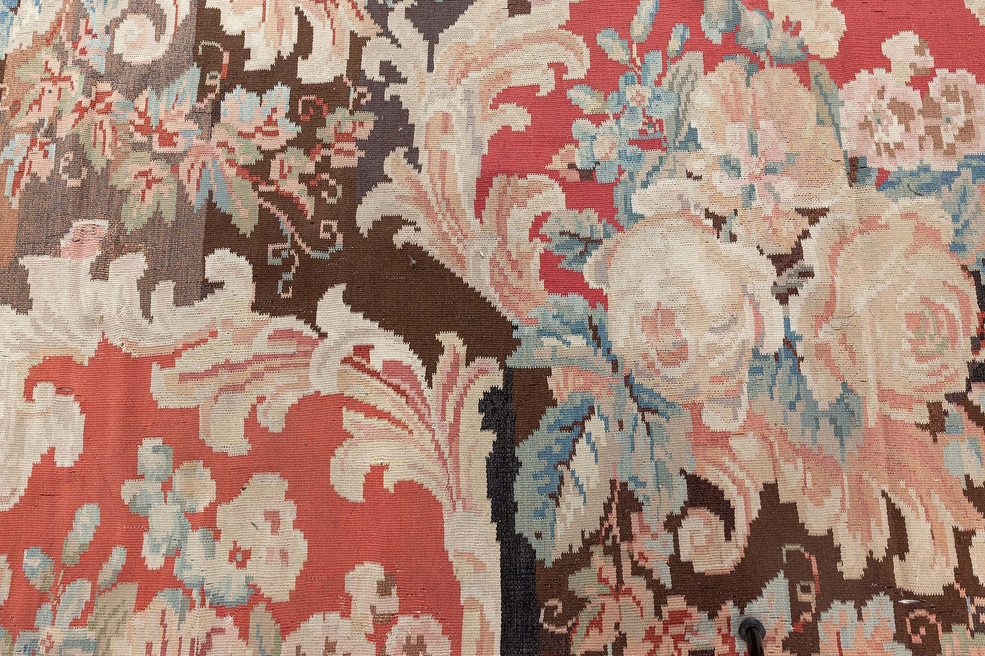 Doris Leslie Blau Early 20th Century Bessarabian Floral Handmade Rug For Sale 3