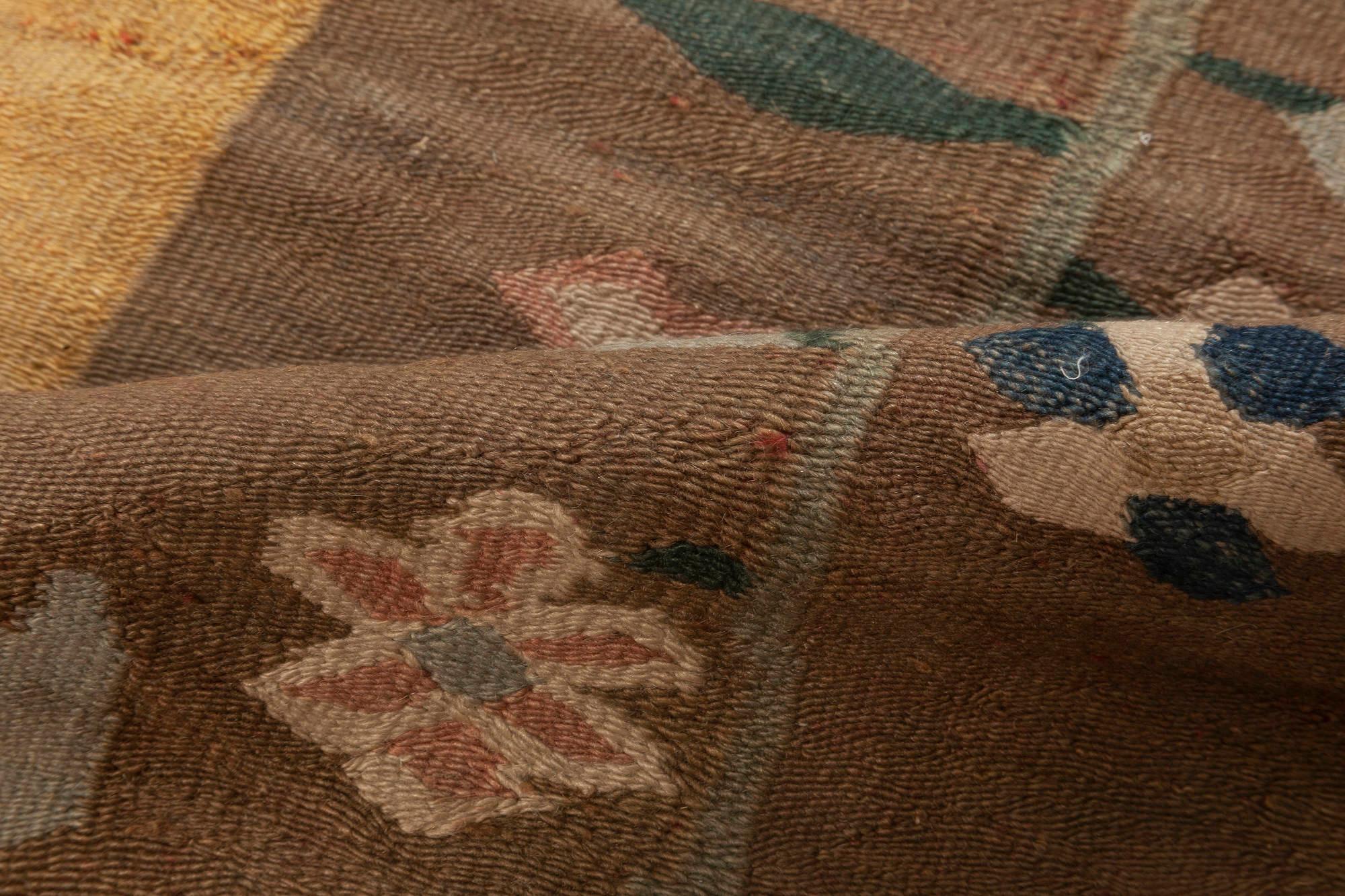 Doris Leslie Blau Early 20th Century Bessarabian Floral Rug In Good Condition For Sale In New York, NY